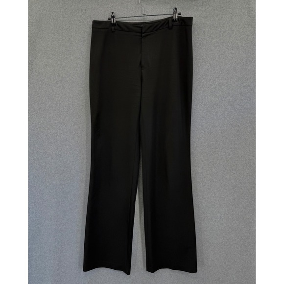 Club Monaco Black Straight Leg Dress Pants Trousers Women's Size 8 Tall Stretch - Picture 2 of 9